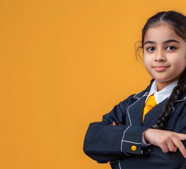 confident School Girl
