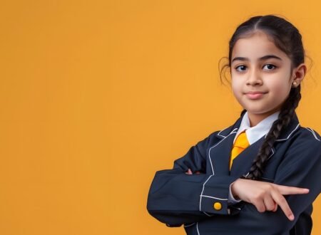 confident School Girl