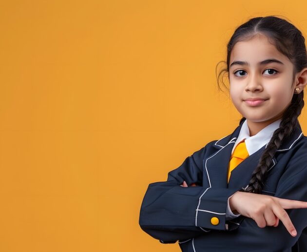 confident School Girl