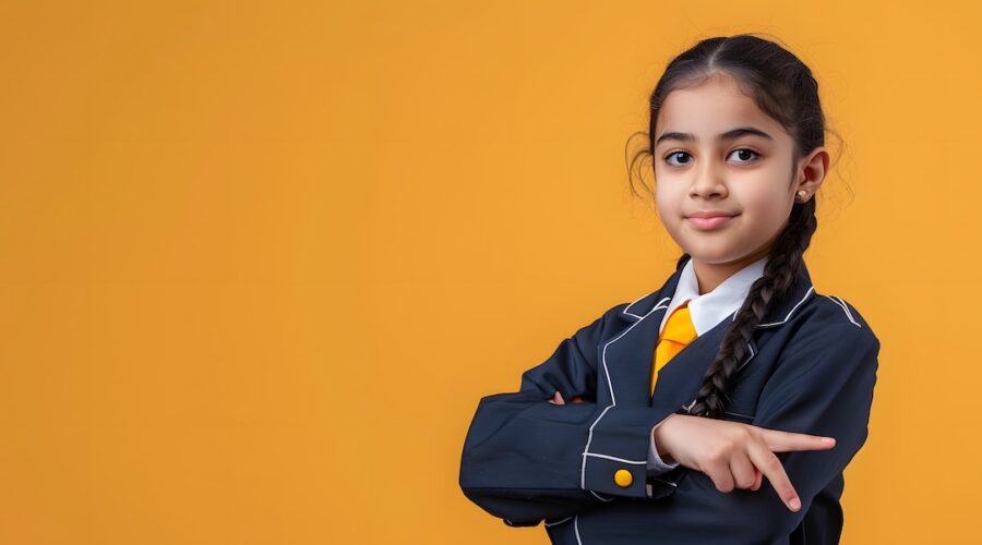 confident School Girl