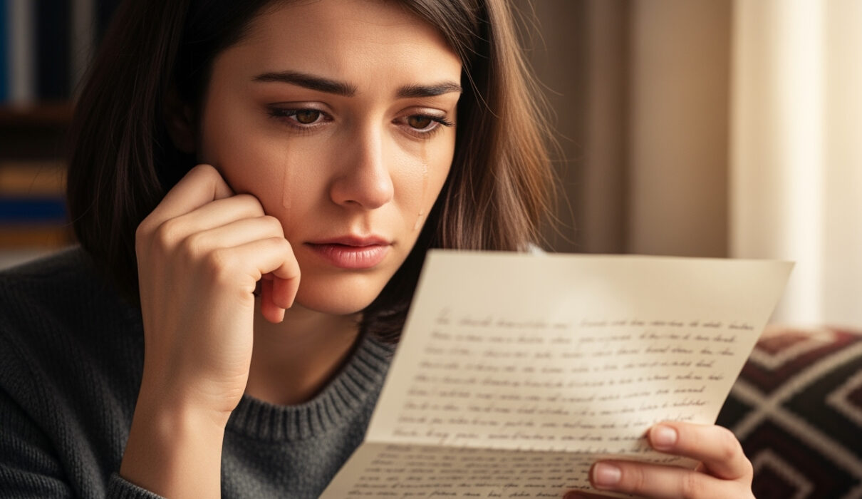 Maya, reading a heartfelt last message