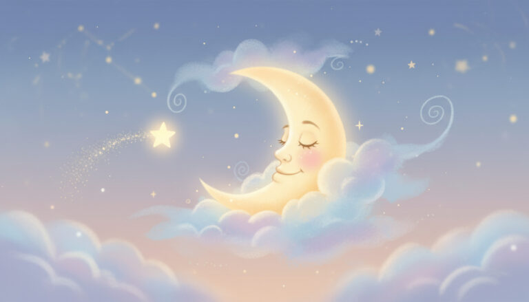 The Sleepy Moon and the Little Star