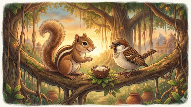 The Clever Squirrel and the Sneaky Crow: Be Careful Who You Trust