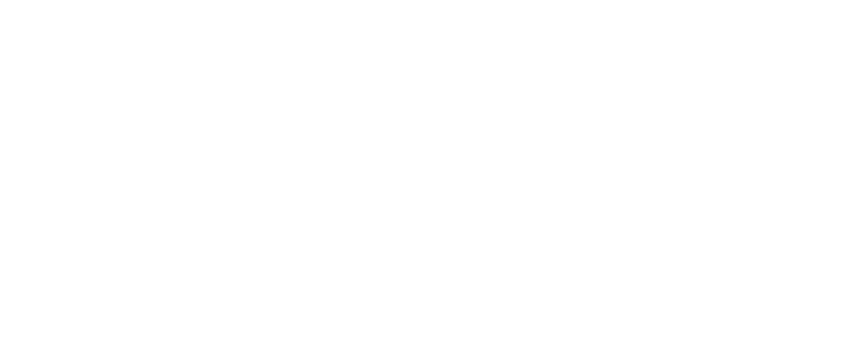 English Short Stories logo (White)
