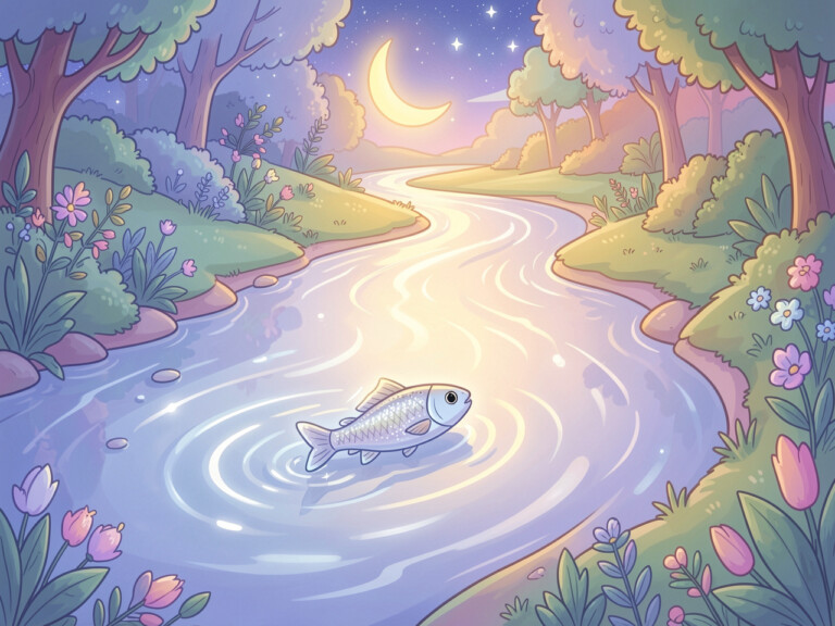 The Sleepy River and the Silver Fish